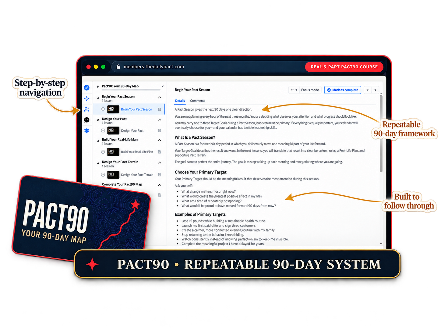 Pact90 course preview: Your 90-Day Map